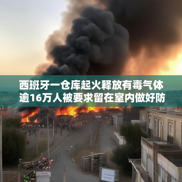 西班牙一仓库起火释放有毒气体 逾16万人被要求留在室内做好防护