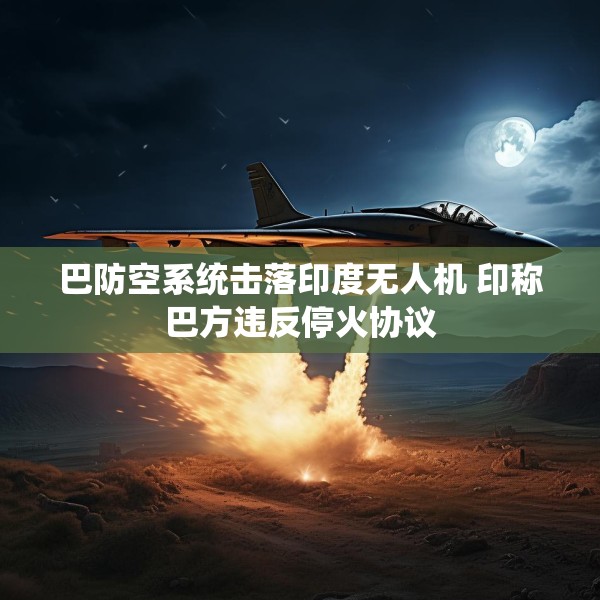 巴防空系统击落印度无人机 印称巴方违反停火协议