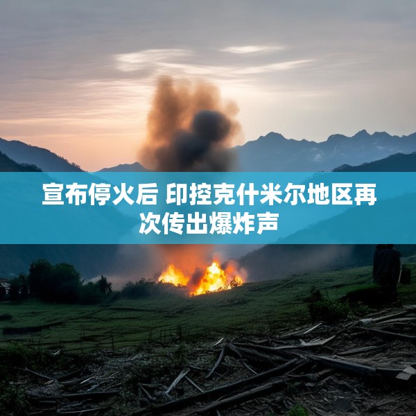 宣布停火后 印控克什米尔地区再次传出爆炸声