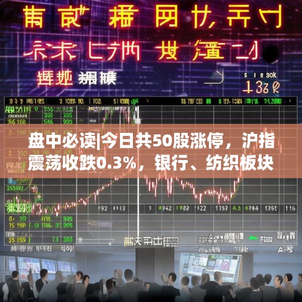 盘中必读|今日共50股涨停，沪指震荡收跌0.3%，银行、纺织板块全天强势