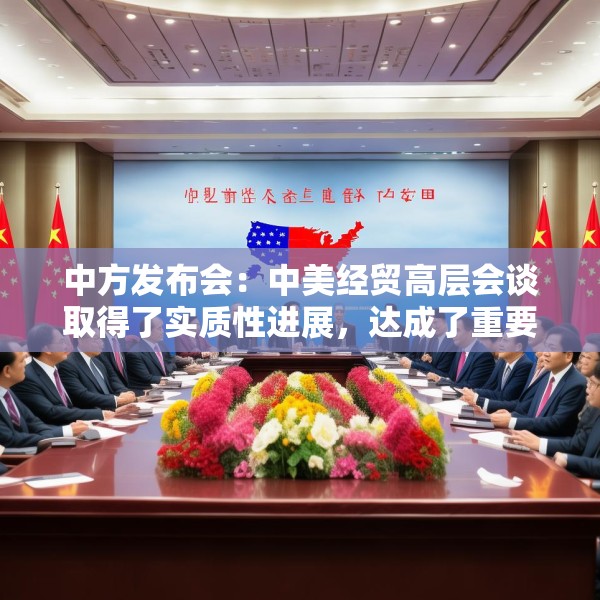 中方发布会：中美经贸高层会谈取得了实质性进展，达成了重要共识