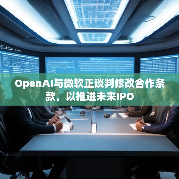 OpenAI与微软正谈判修改合作条款，以推进未来IPO