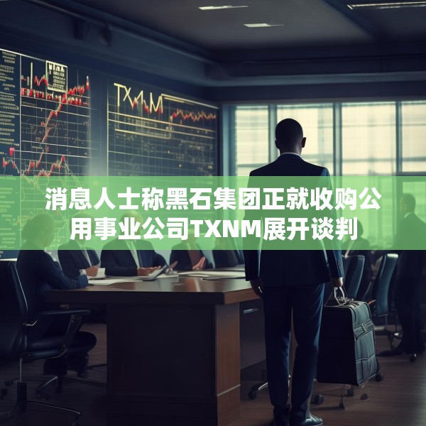 消息人士称黑石集团正就收购公用事业公司TXNM展开谈判