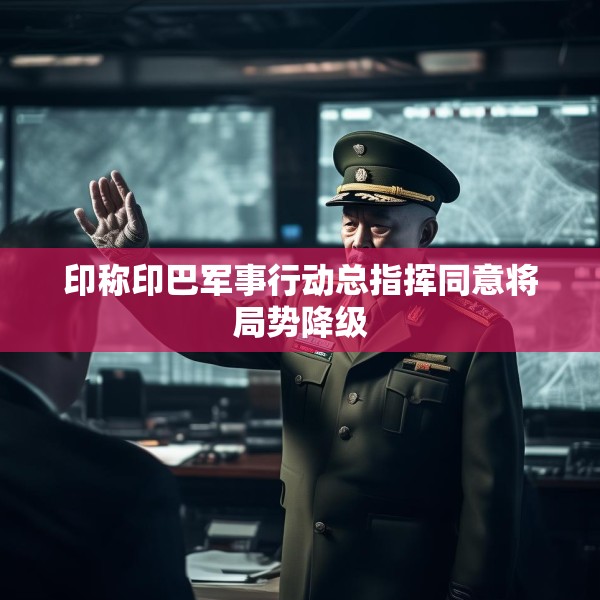 印称印巴军事行动总指挥同意将局势降级