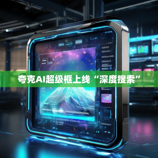 夸克AI超级框上线“深度搜索”