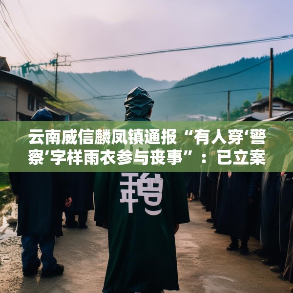 云南威信麟凤镇通报“有人穿‘警察’字样雨衣参与丧事”：已立案查处