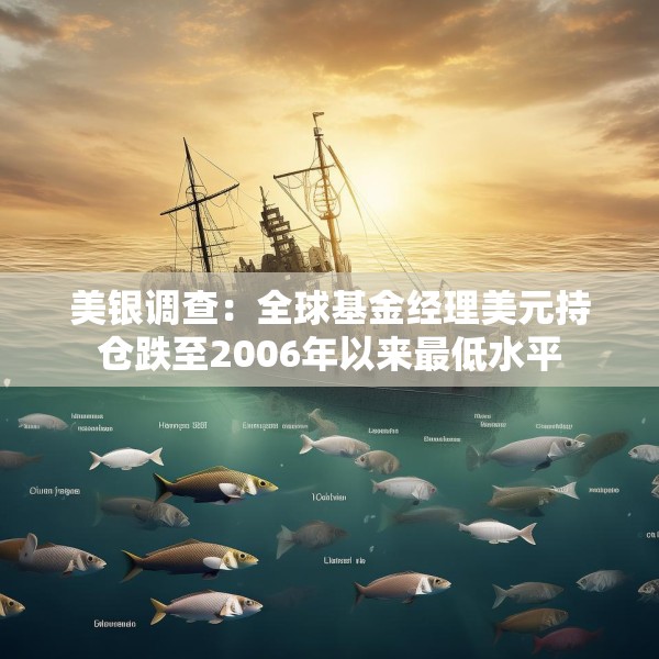 美银调查：全球基金经理美元持仓跌至2006年以来最低水平