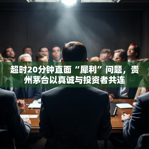 超时20分钟直面“犀利”问题，贵州茅台以真诚与投资者共连