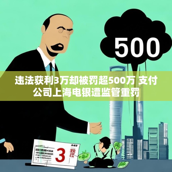 违法获利3万却被罚超500万 支付公司上海电银遭监管重罚