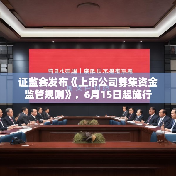 证监会发布《上市公司募集资金监管规则》，6月15日起施行