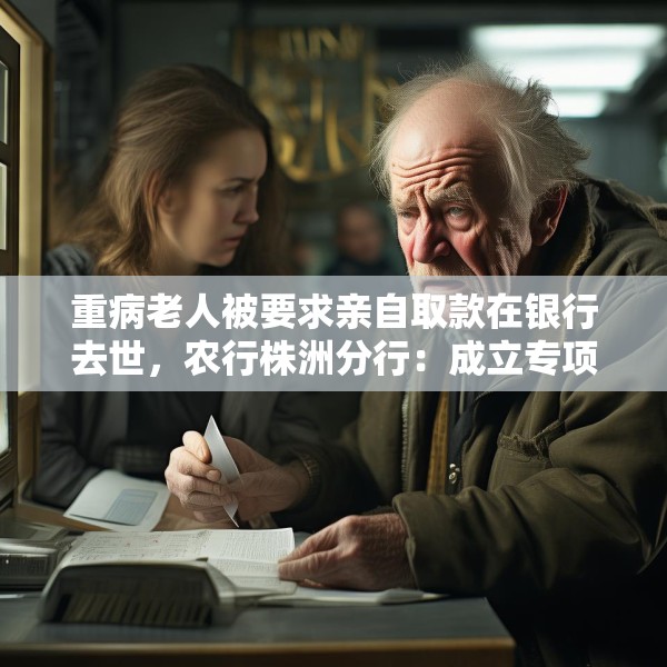 重病老人被要求亲自取款在银行去世，农行株洲分行：成立专项工作组、配合警方调查