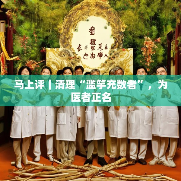 马上评｜清理“滥竽充数者”，为医者正名