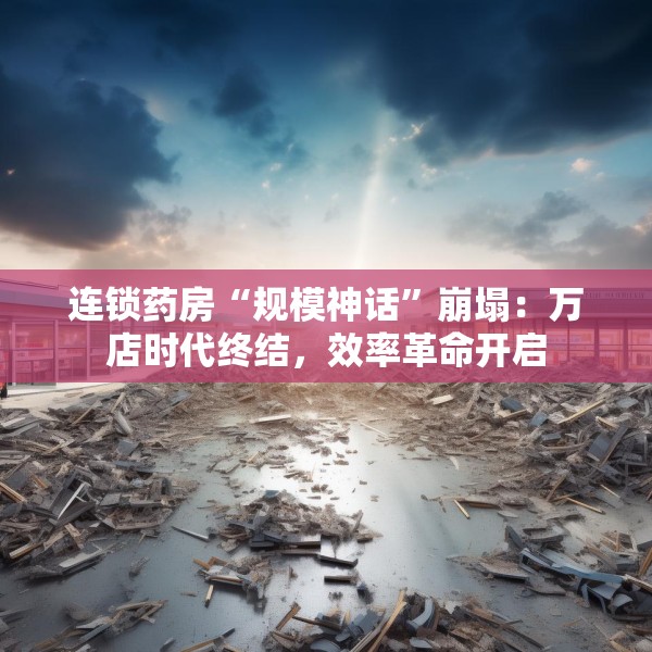 连锁药房“规模神话”崩塌：万店时代终结，效率革命开启