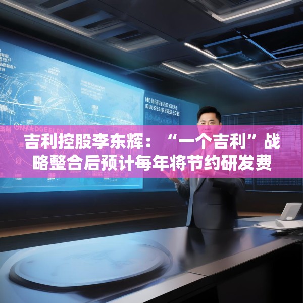 吉利控股李东辉：“一个吉利”战略整合后预计每年将节约研发费用数十亿元