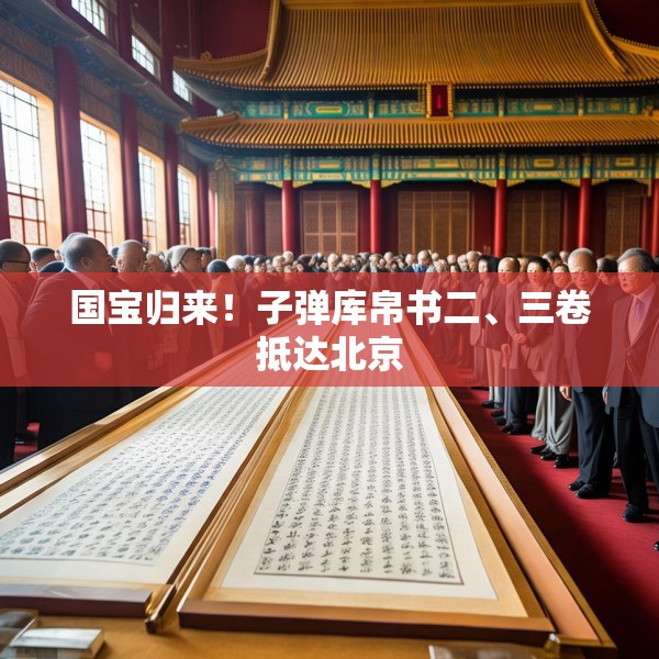 国宝归来！子弹库帛书二、三卷抵达北京
