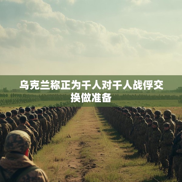 乌克兰称正为千人对千人战俘交换做准备