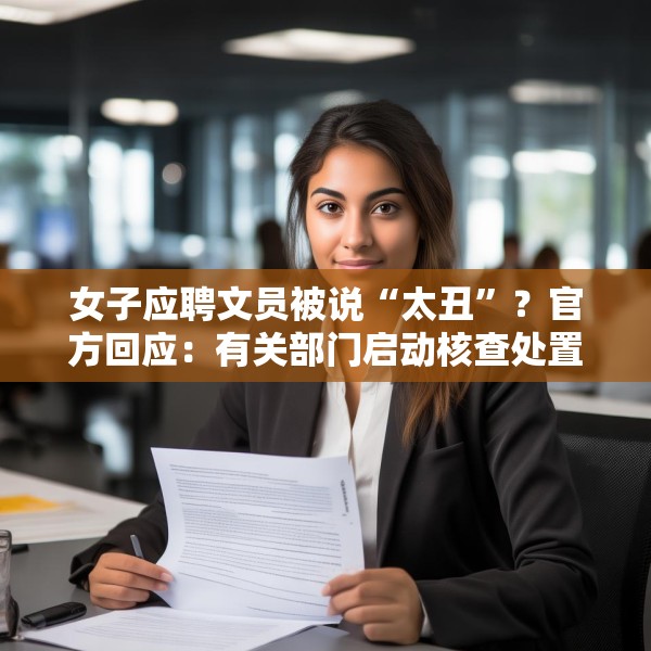 女子应聘文员被说“太丑”？官方回应：有关部门启动核查处置