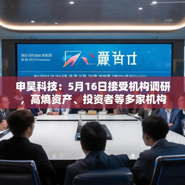 申昊科技：5月16日接受机构调研，高熵资产、投资者等多家机构参与