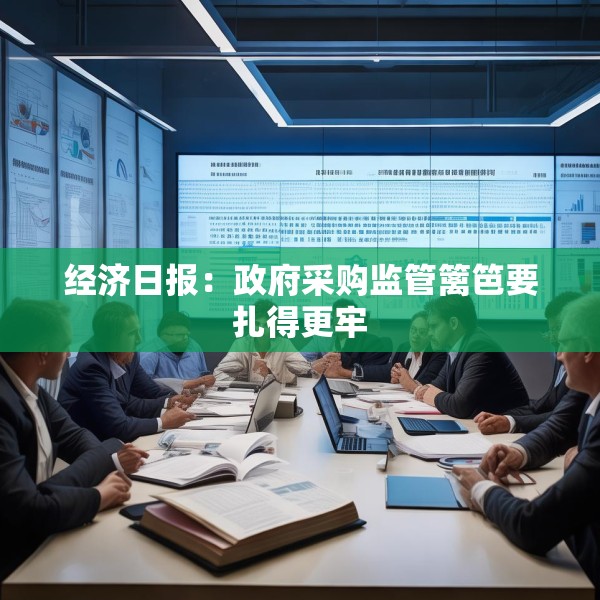 经济日报：政府采购监管篱笆要扎得更牢