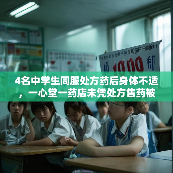 4名中学生同服处方药后身体不适，一心堂一药店未凭处方售药被罚1万元