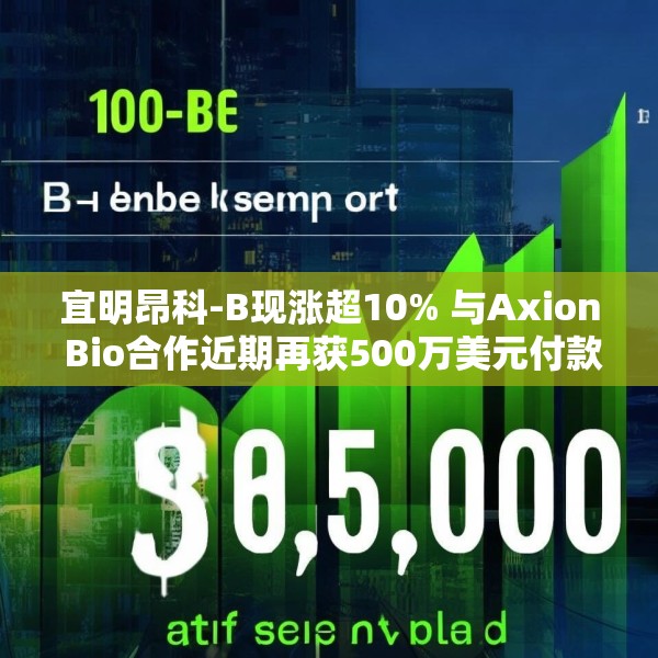 宜明昂科-B现涨超10% 与Axion Bio合作近期再获500万美元付款