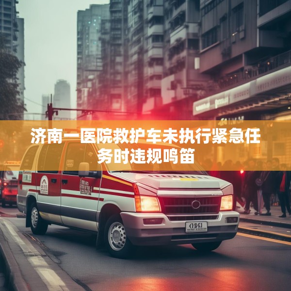 济南一医院救护车未执行紧急任务时违规鸣笛