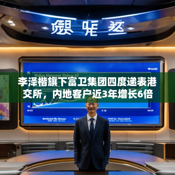 李泽楷旗下富卫集团四度递表港交所，内地客户近3年增长6倍