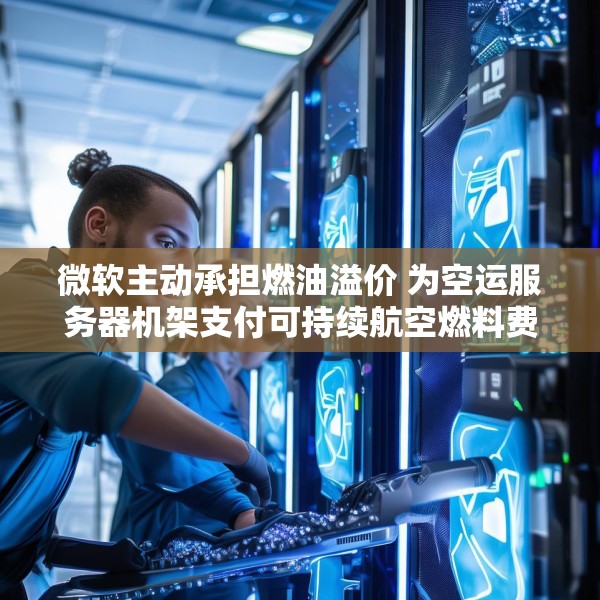 微软主动承担燃油溢价 为空运服务器机架支付可持续航空燃料费用