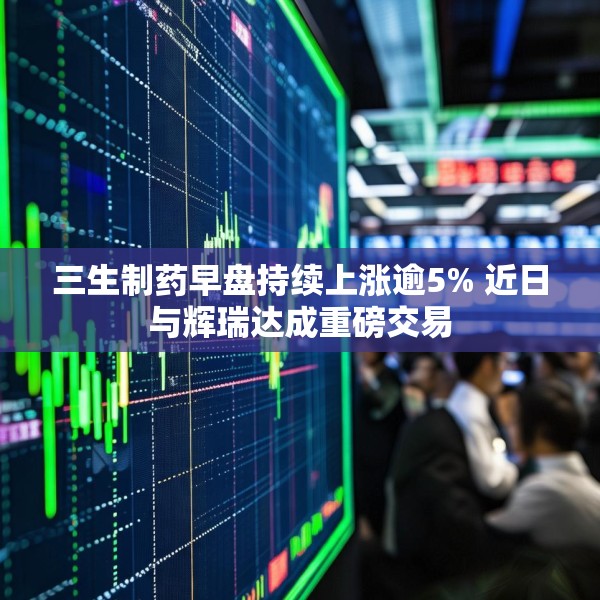 三生制药早盘持续上涨逾5% 近日与辉瑞达成重磅交易
