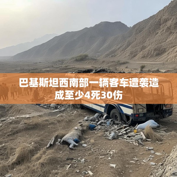 巴基斯坦西南部一辆客车遭袭造成至少4死30伤
