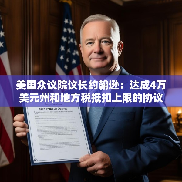 美国众议院议长约翰逊：达成4万美元州和地方税抵扣上限的协议