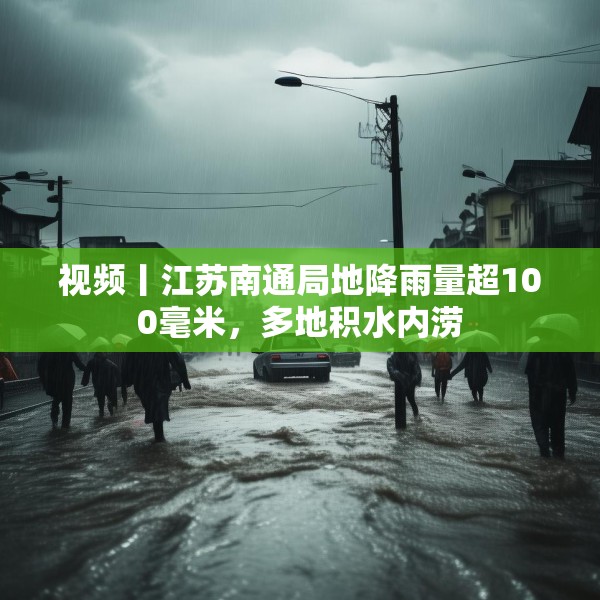 视频丨江苏南通局地降雨量超100毫米，多地积水内涝