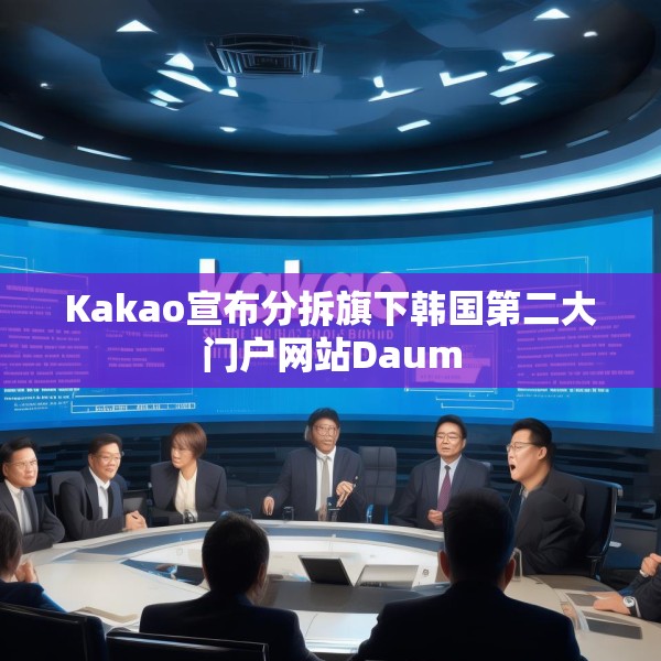 Kakao宣布分拆旗下韩国第二大门户网站Daum