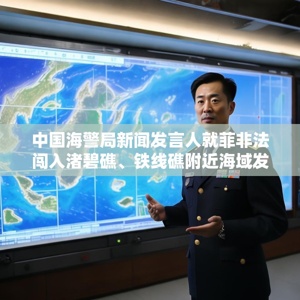 中国海警局新闻发言人就菲非法闯入渚碧礁、铁线礁附近海域发表谈话