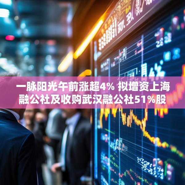 一脉阳光午前涨超4% 拟增资上海融公社及收购武汉融公社51%股权