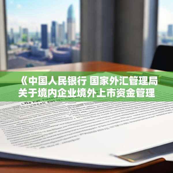 《中国人民银行 国家外汇管理局关于境内企业境外上市资金管理有关问题的通知（征求意见稿）》公开征求意见