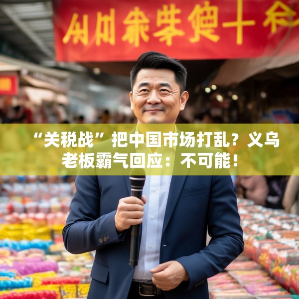 “关税战”把中国市场打乱？义乌老板霸气回应：不可能！