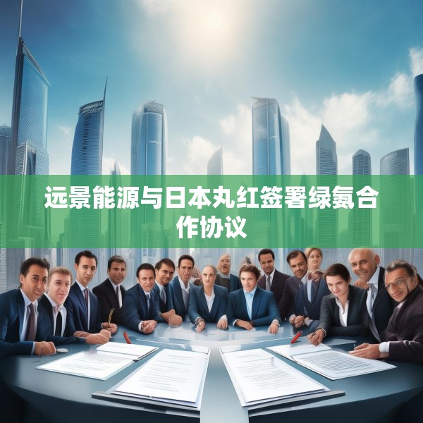 远景能源与日本丸红签署绿氨合作协议