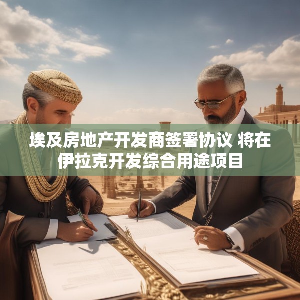 埃及房地产开发商签署协议 将在伊拉克开发综合用途项目