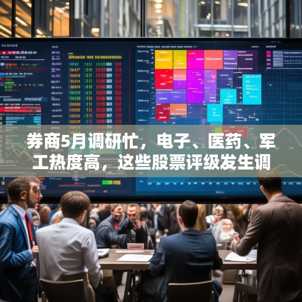 券商5月调研忙，电子、医药、军工热度高，这些股票评级发生调整