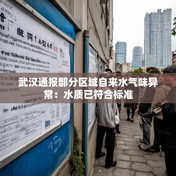 武汉通报部分区域自来水气味异常：水质已符合标准