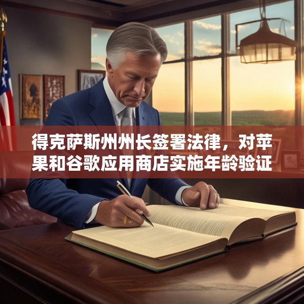 得克萨斯州州长签署法律，对苹果和谷歌应用商店实施年龄验证