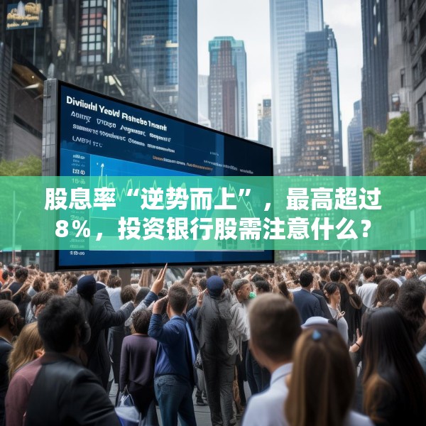 股息率“逆势而上”，最高超过8％，投资银行股需注意什么？