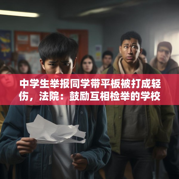 中学生举报同学带平板被打成轻伤，法院：鼓励互相检举的学校应担责三成
