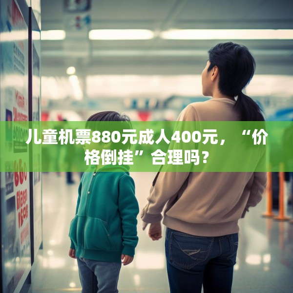 儿童机票880元成人400元，“价格倒挂”合理吗？