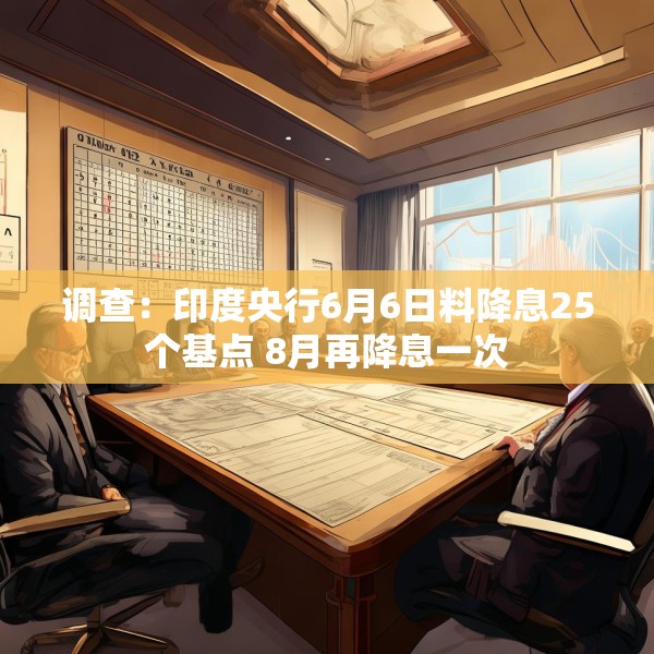 调查：印度央行6月6日料降息25个基点 8月再降息一次