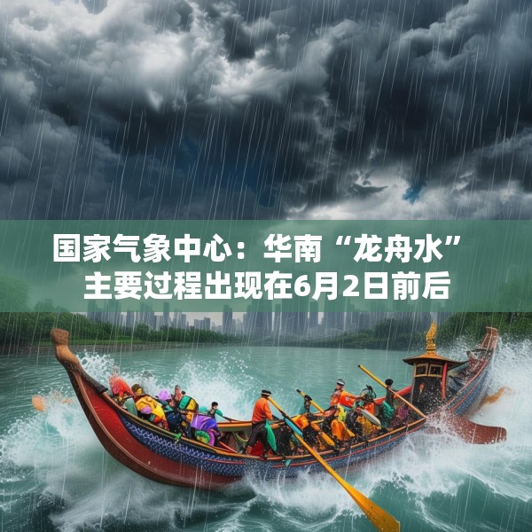 国家气象中心：华南“龙舟水” 主要过程出现在6月2日前后