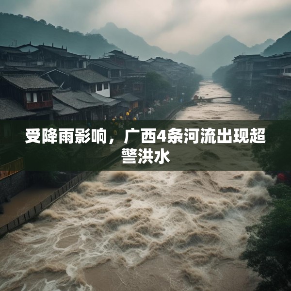 受降雨影响，广西4条河流出现超警洪水
