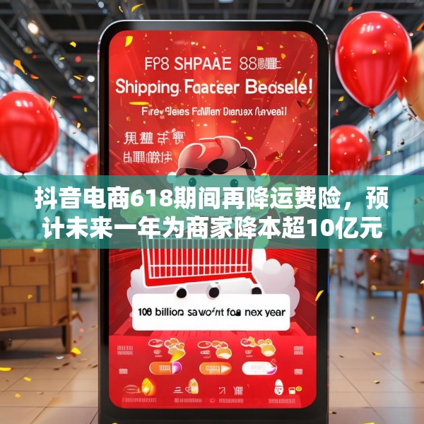 抖音电商618期间再降运费险，预计未来一年为商家降本超10亿元