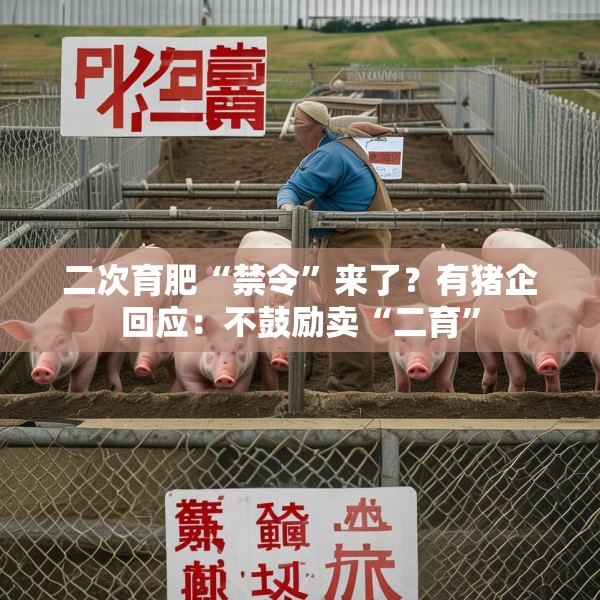 二次育肥“禁令”来了？有猪企回应：不鼓励卖“二育”